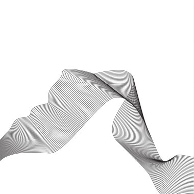 Vektör arka plan. Sunum için soyut dalga öğe. EPS