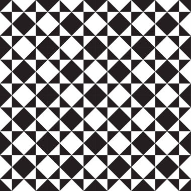 Sorunsuz siyah - beyaz geometrik desen