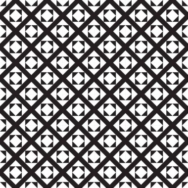 Sorunsuz siyah - beyaz geometrik desen