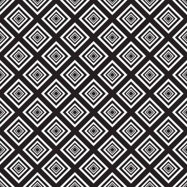 Sorunsuz siyah - beyaz geometrik desen