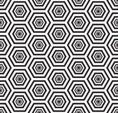 Sorunsuz siyah - beyaz geometrik desen