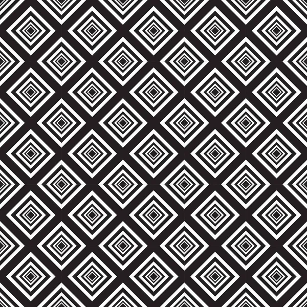 Noir sans couture - motif géométrique blanc — Image vectorielle