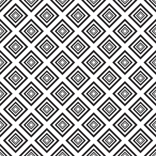 Sorunsuz siyah - beyaz geometrik desen — Stok Vektör