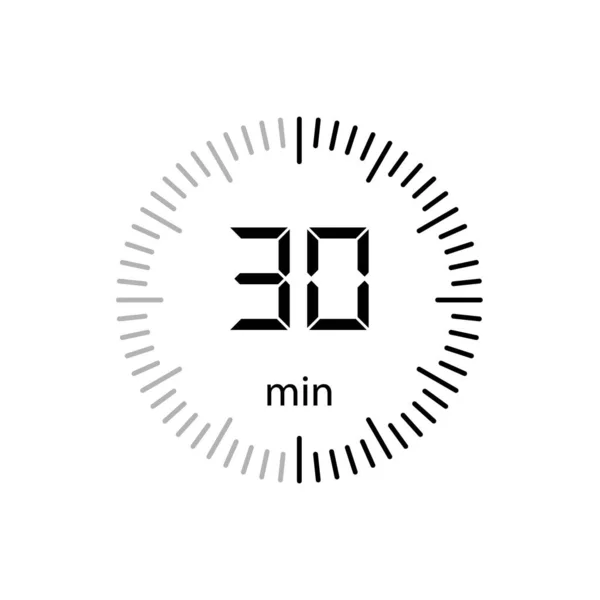 Stoppuhr Minuten Timer Icon Vektor Illustration — Stockvektor