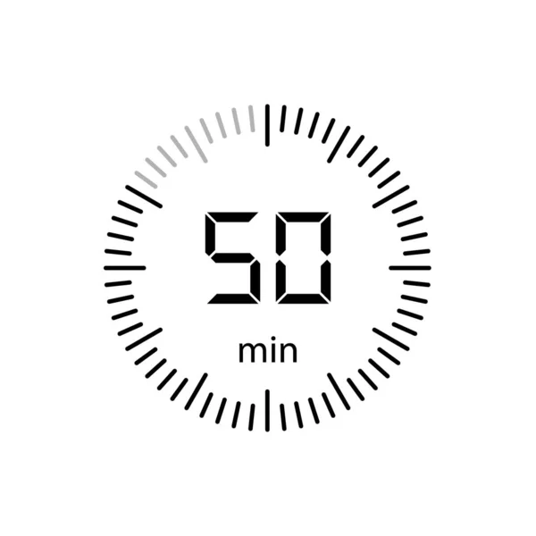 Stoppuhr Minuten Timer Icon Vektor Illustration — Stockvektor