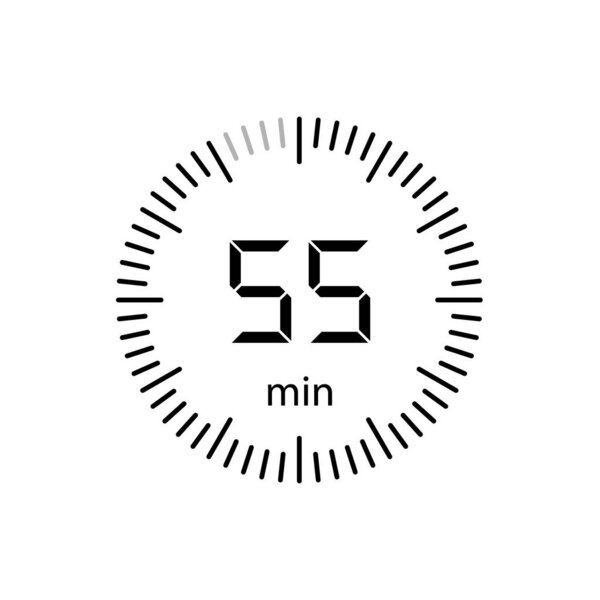Stopwatch minutes Timer Clock Icon Vector Illustration