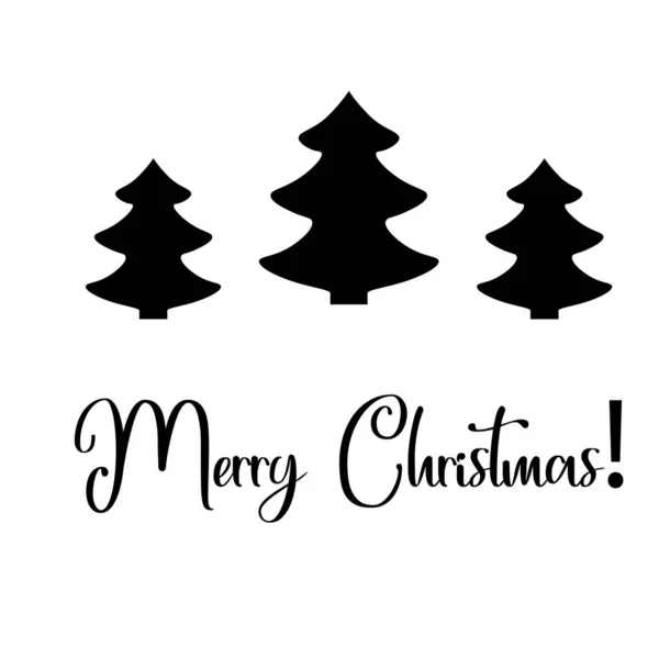 Feliz Navidad texto libre diseño de la mano aislado sobre fondo blanco eps — Vector de stock