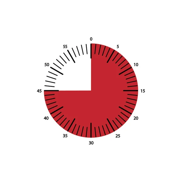 Значок годинника, векторна піктограма нагадування, символ таймера — стоковий вектор