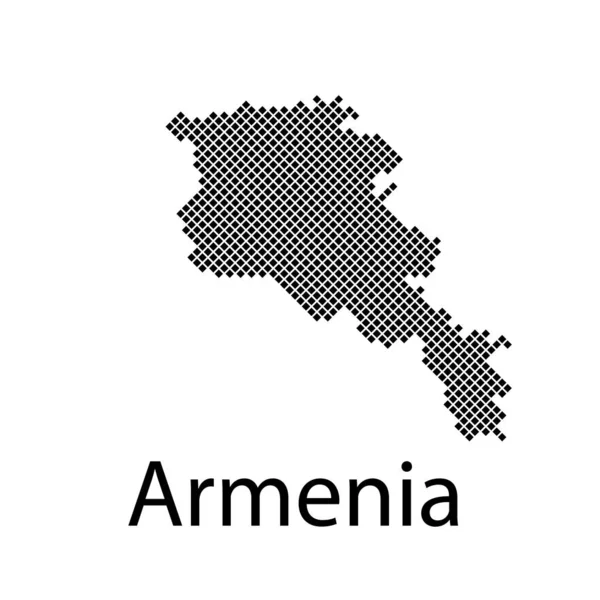 Mapa vectorial detallado alto - Armenia — Archivo Imágenes Vectoriales