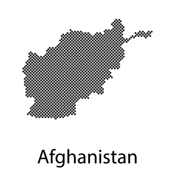 Mapa vectorial detallado alto - Afganistán — Archivo Imágenes Vectoriales