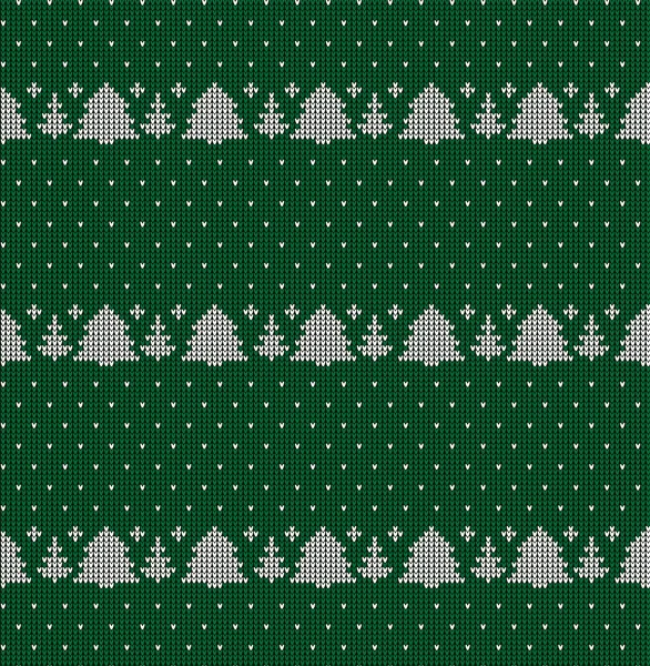 Knitted Christmas and New Year pattern, norwegian background — стоковий вектор