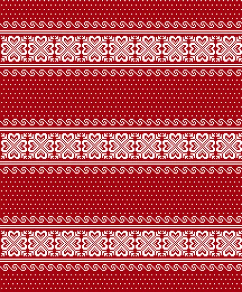 Jul mönster pixel vektor illustration — Stock vektor