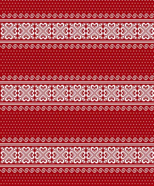 Navidad patrón pixel vector ilustración — Vector de stock