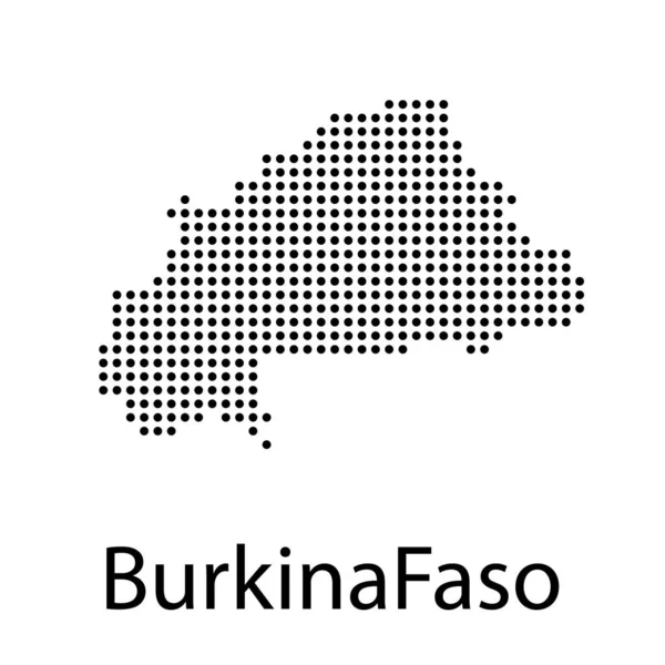 Carte vectorielle détaillée - Burkina Faso — Image vectorielle