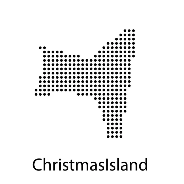 Χάρτης κατάσταση Χριστούγεννα νησί της Αυστραλίας — Διανυσματικό Αρχείο