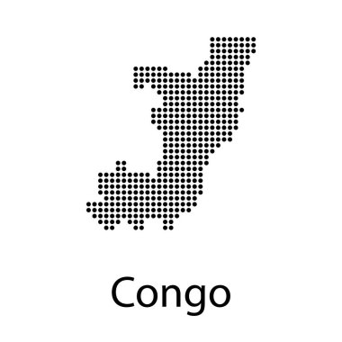 Yüksek detaylı vektör haritası - Demokratik Kongo Cumhuriyeti