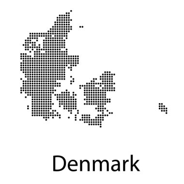 yüksek Detaylı vektör harita - Danimarka