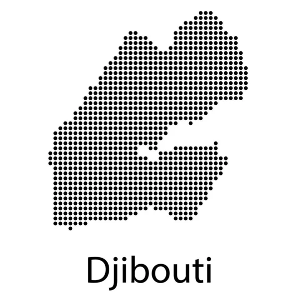 Carte vectorielle détaillée - Djibouti — Image vectorielle