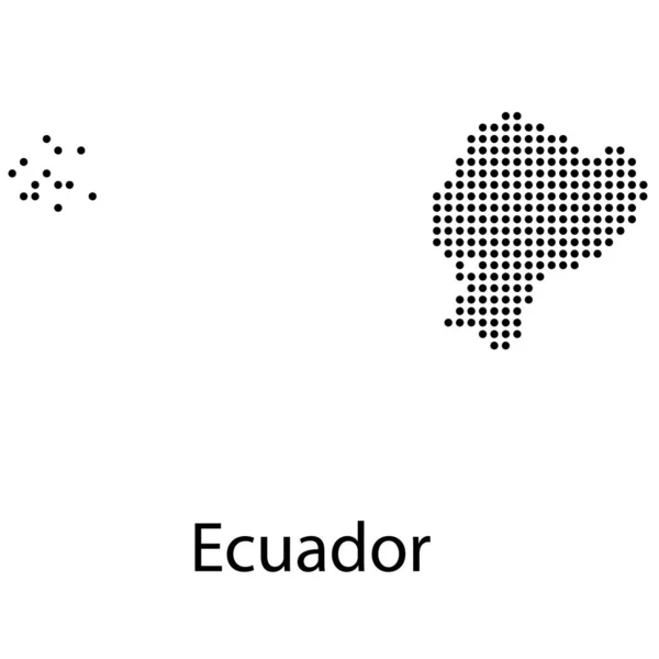 Mapa vectorial detallado alto - Ecuador — Archivo Imágenes Vectoriales