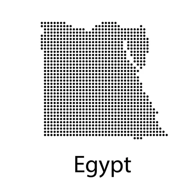 Alto mapa vectorial detallado - Egipto — Archivo Imágenes Vectoriales