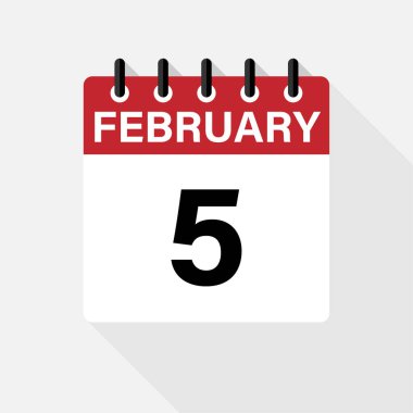 Vektör düz randevu günlük takvim simgesi. Gün, ay