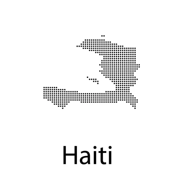 Alta mappa vettoriale dettagliata - Haiti — Vettoriale Stock