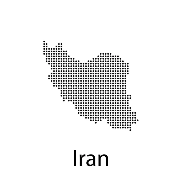 Carte vectorielle détaillée - Iran — Image vectorielle