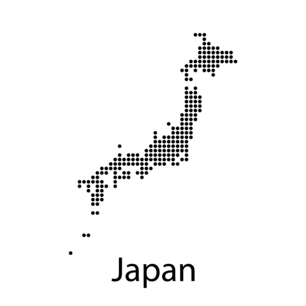 日本地図ベクトルの概要 — ストックベクタ