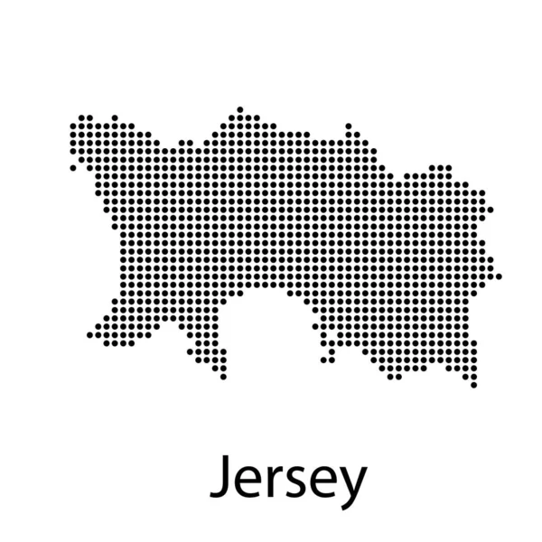 고밀 도 벡터 지도 - New Jersey — 스톡 벡터