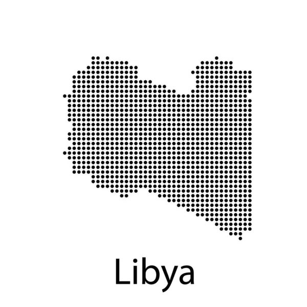 Mapa vectorial detallado alto - Libia — Archivo Imágenes Vectoriales