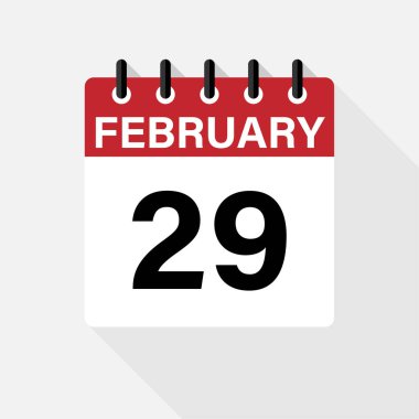 Vektör düz randevu günlük takvim simgesi. Gün, ay