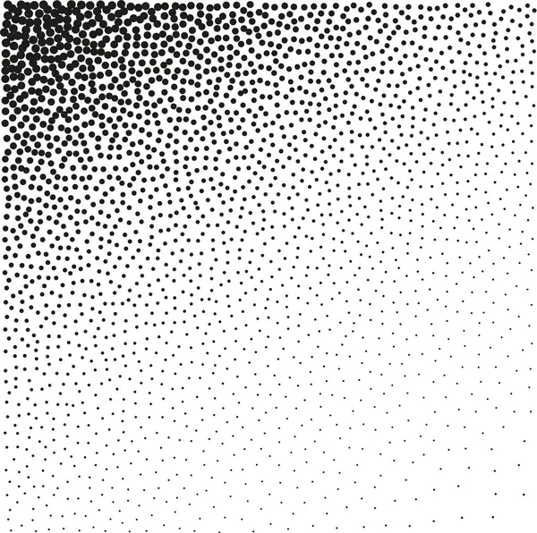 Cercle, Gradient radial abstrait, Pois noirs fins, Cercle à pois , — Image vectorielle