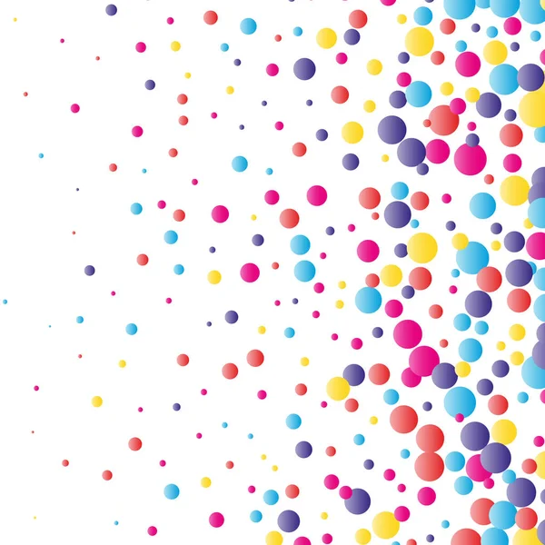 Святковий фон з барвистим падаючим конфетті, Векторні ілюстрації — стоковий вектор