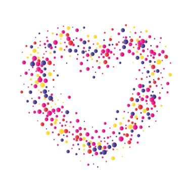 Renkli düşen konfetilerle şenlikli arka plan, vektör illüstrasyonu