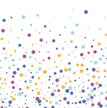 Renkli düşen konfetilerle şenlikli arka plan, vektör illüstrasyonu