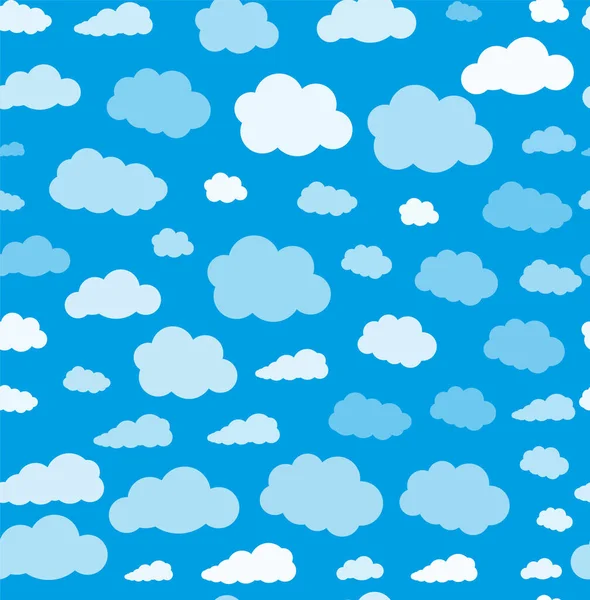 Nahtloser Hintergrund Mit Papierwolken Eps — Stockvektor