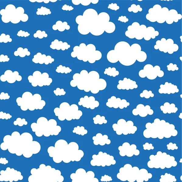 Безшовний Фон Паперовими Хмарами Епс — стоковий вектор