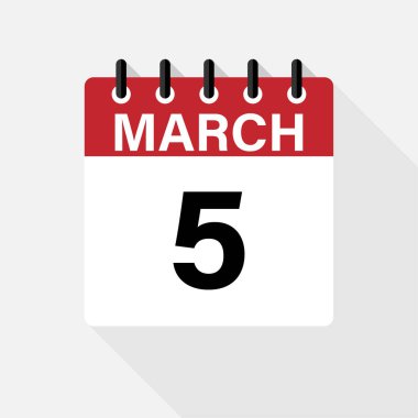 Yuvarlak arkaplanda Takvim Simgesi. Vektör basit ağ simgesi. eps