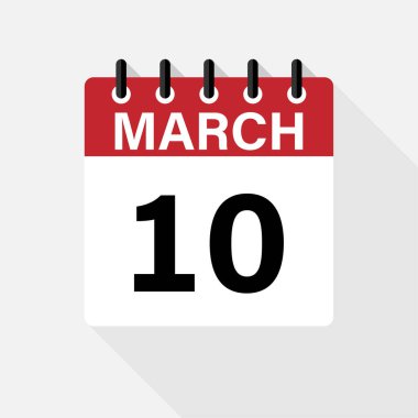 Yuvarlak arkaplanda Takvim Simgesi. Vektör basit ağ simgesi. eps