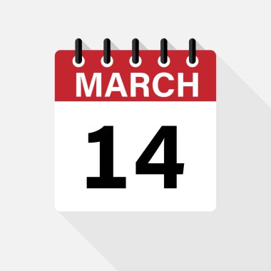 Yuvarlak arkaplanda Takvim Simgesi. Vektör basit ağ simgesi. eps