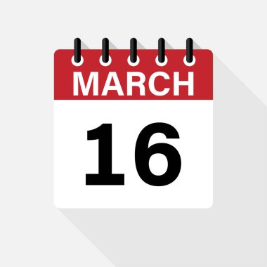 Yuvarlak arkaplanda Takvim Simgesi. Vektör basit ağ simgesi. eps