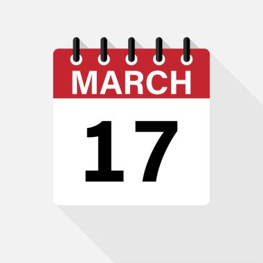 Yuvarlak arkaplanda Takvim Simgesi. Vektör basit ağ simgesi. eps