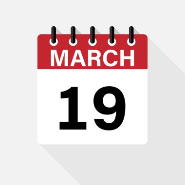 Yuvarlak arkaplanda Takvim Simgesi. Vektör basit ağ simgesi. eps