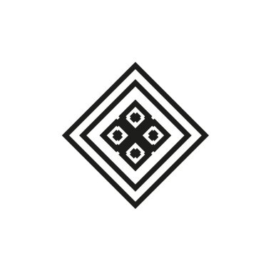 Vektör simgesi: Kelt düğümü, triquetra haçı veya kalp şeklinde Üçlemeci sembolü.