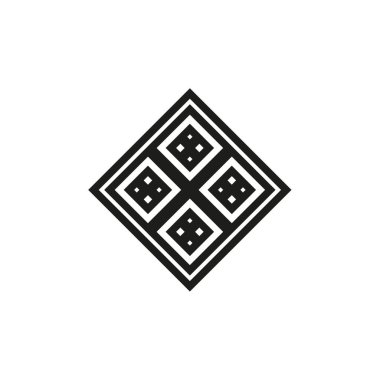 Vektör simgesi: Kelt düğümü, triquetra haçı veya kalp şeklinde Üçlemeci sembolü.