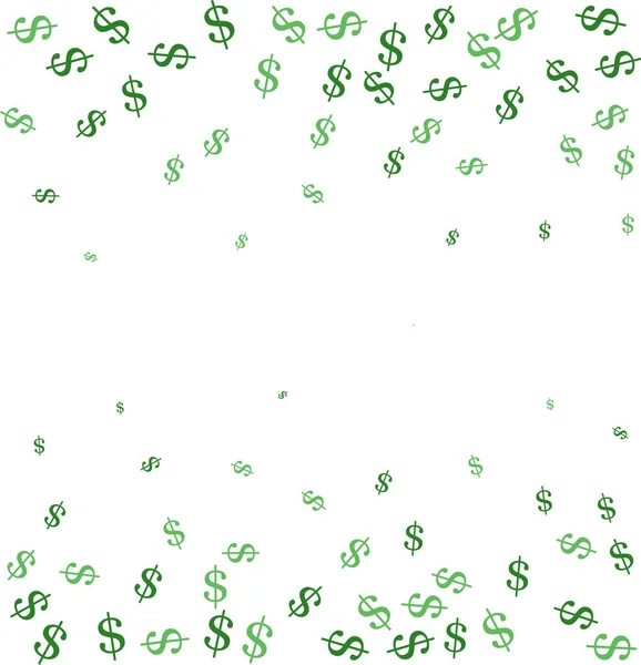 Dark Green Vector Background Signs Dollars Modern Geometrical Abstract Illustration — Stock Vector