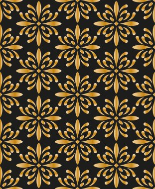 Çizgileri ve eşkenar dörtgenleri olan soyut geometrik desen. Kusursuz bir arkaplan. Koyu mavi ve altın rengi..