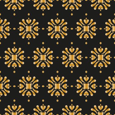 Çizgileri ve eşkenar dörtgenleri olan soyut geometrik desen. Kusursuz bir arkaplan. Koyu mavi ve altın rengi..