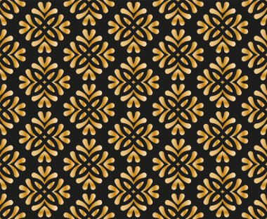 Çizgileri ve eşkenar dörtgenleri olan soyut geometrik desen. Kusursuz bir arkaplan. Koyu mavi ve altın rengi..