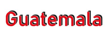 Beyaz arka planda yeni Guatemala grunge kauçuk damgası. Vektör illüstrasyonu